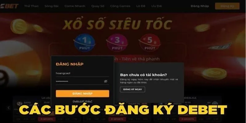 Điều kiện cần thiết để đăng ký Debet thành công